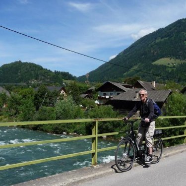 rivier de Möll Karinthië - fietsvakantie Karinthië fietstocht Obervellach naar Möllbrücke